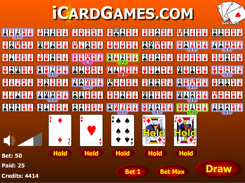 Deuces Wild 50 Play Video Poker 1.0. Card Games Poker